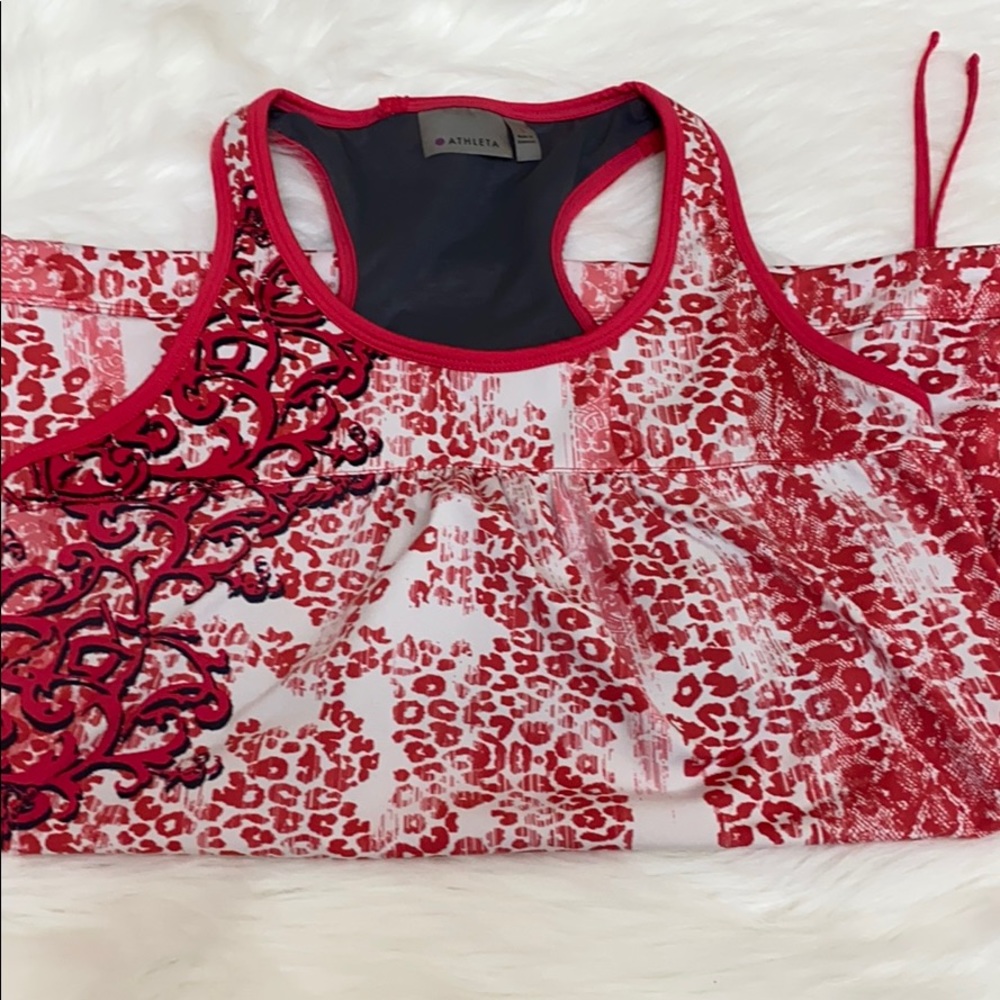 Athleta Racer Back Top Built-in Bra Size S